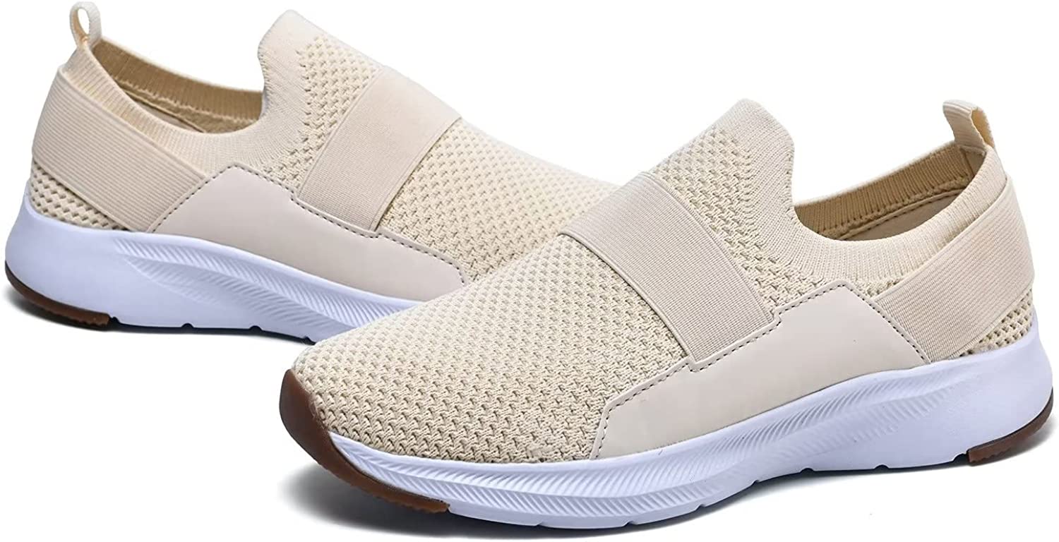 Women Casual Slip-on Walking Tenni Shoes -Comfortable Gym Running Yoga Sneaker
