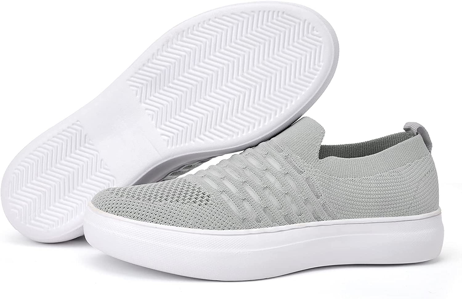 Women Slip On Casual Shoes - Lightweight Breathable Mesh Flexible Walking Sneakers