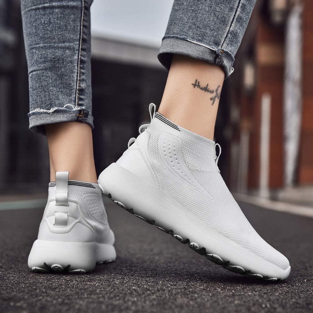 Womens Sock Walking Shoes Casual Knit Slip-on Mesh Sneakers