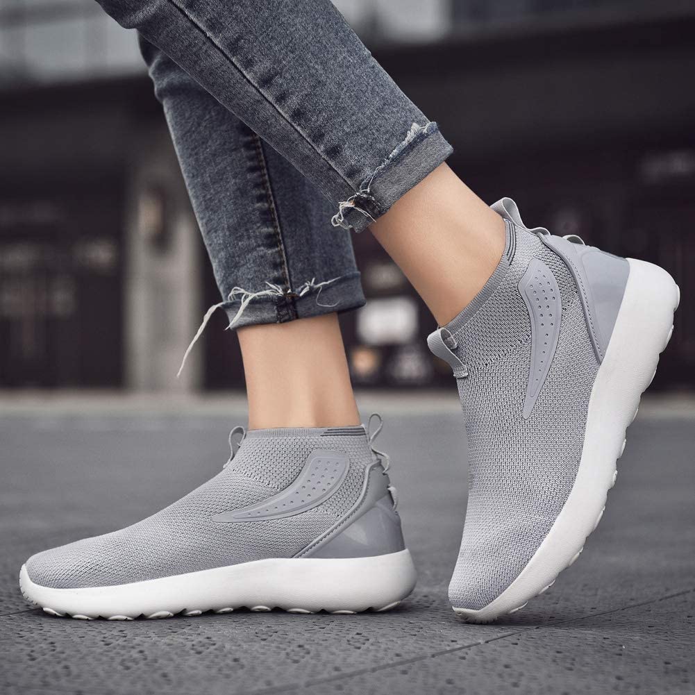 Womens Sock Walking Shoes Casual Knit Slip-on Mesh Sneakers
