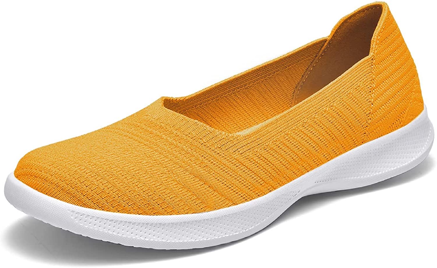 Womens Slip On Walking Shoes Breathable Mesh Casual Flats Shoes Low-Top Lightweight Loafers