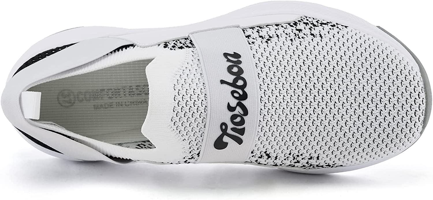 Women Casual Slip-on Walking Tenni Shoes -Comfortable Gym Running Yoga Sneaker