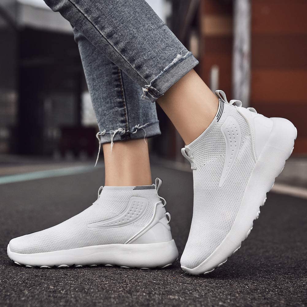 Womens Sock Walking Shoes Casual Knit Slip-on Mesh Sneakers