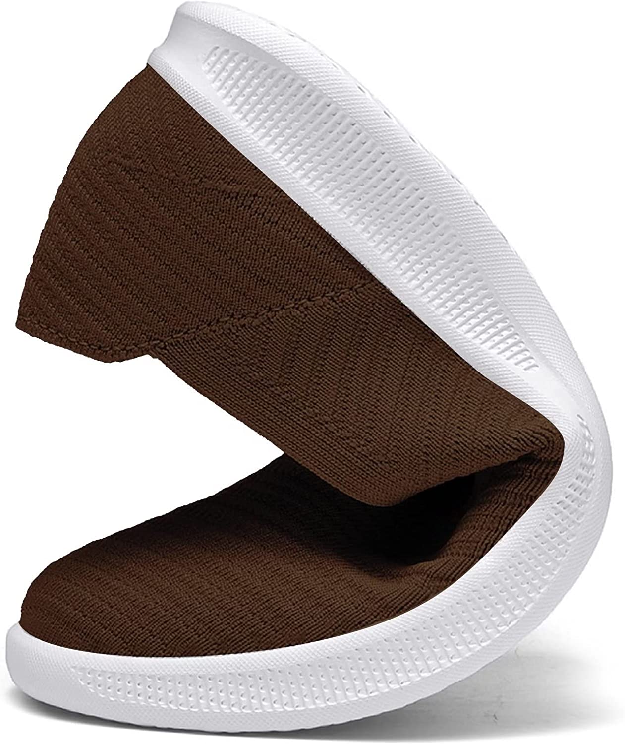 Womens Slip On Walking Shoes Breathable Mesh Casual Flats Shoes Low-Top Lightweight Loafers