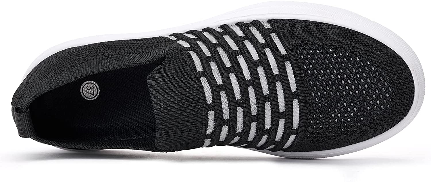 Women Slip On Casual Shoes - Lightweight Breathable Mesh Flexible Walking Sneakers