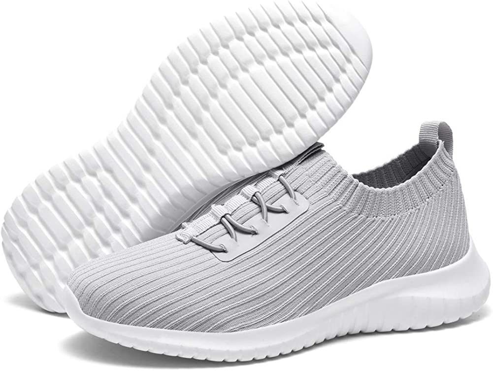 Womens Slip On Sneakers Casual Lightweight Breathable Walking Shoes