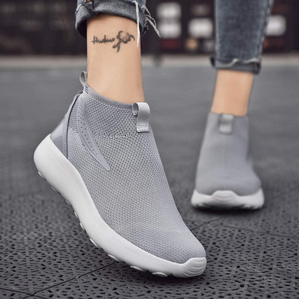 Womens Sock Walking Shoes Casual Knit Slip-on Mesh Sneakers