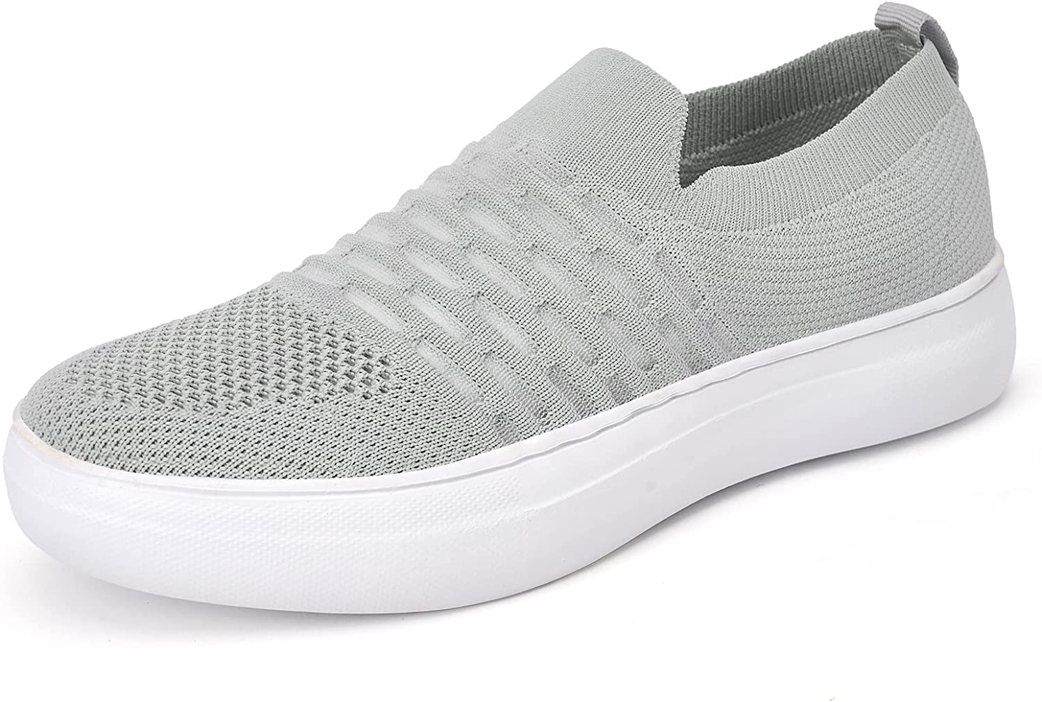 Women Slip On Casual Shoes - Lightweight Breathable Mesh Flexible Walking Sneakers