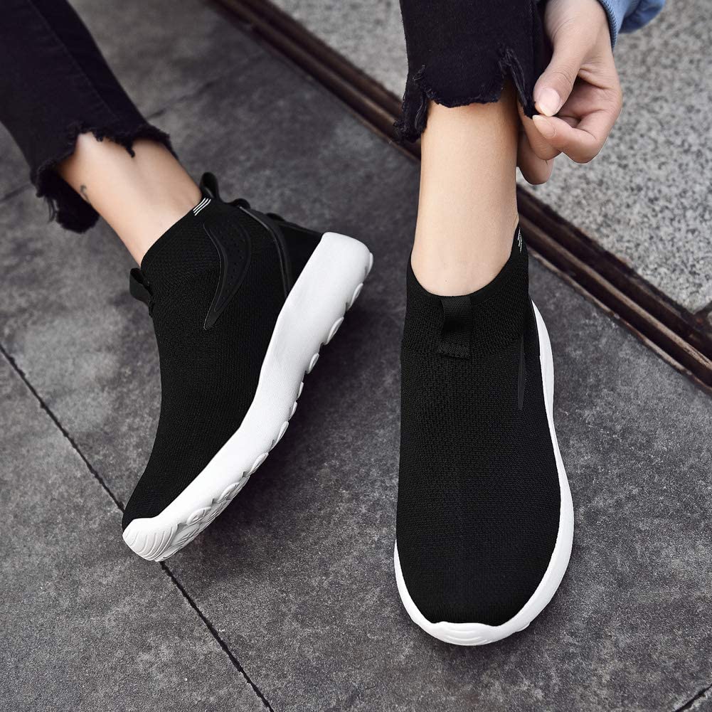 Womens Sock Walking Shoes Casual Knit Slip-on Mesh Sneakers
