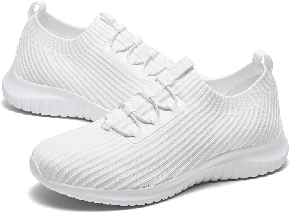 Womens Slip On Sneakers Casual Lightweight Breathable Walking Shoes